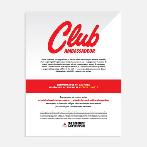 Feuillets Club Ambassadeur | Mitsubishi
