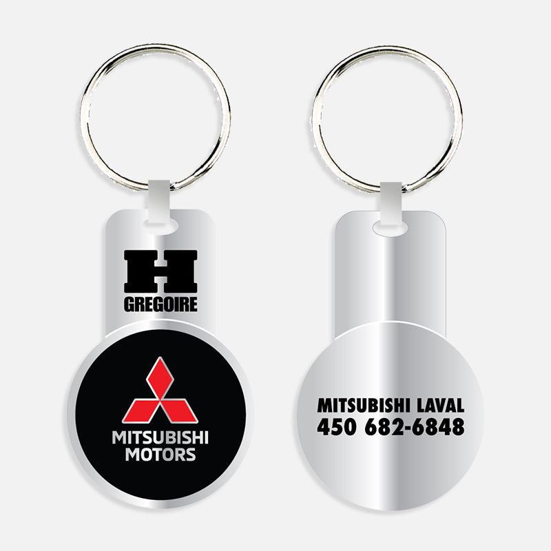 Porte-Clés Auto Métal Pour Mitsubishi Pajero Sport 2016-2023 – Alliage Zinc, Logo Exclusif, Homme Et Femme