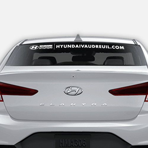 Décalque pour véhicule de courtoisie | Hyundai