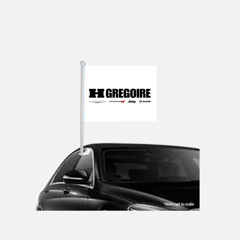 Drapeau véhicule Chrysler |  Blanc
